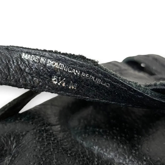 Arnold Churgin Black Strapped Sandals 6.5 - Picture 9 of 9